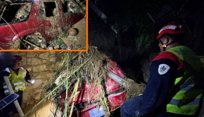 Tragedia bajo la lluvia: joven muere arrastrado por corriente