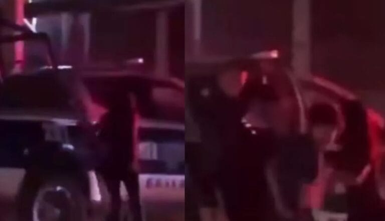 ¡México lindo! Ayuda a su hijo detenido a huir de la policía: lo liberó de la patrulla (VIDEO)
