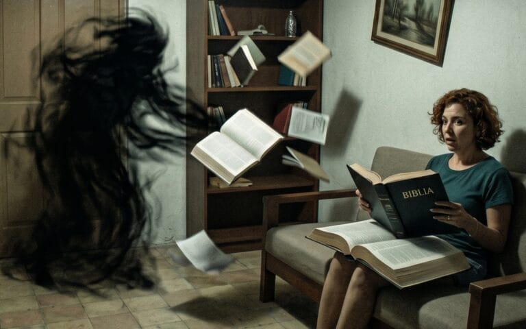 Entidad paranormal acosa a una mujer