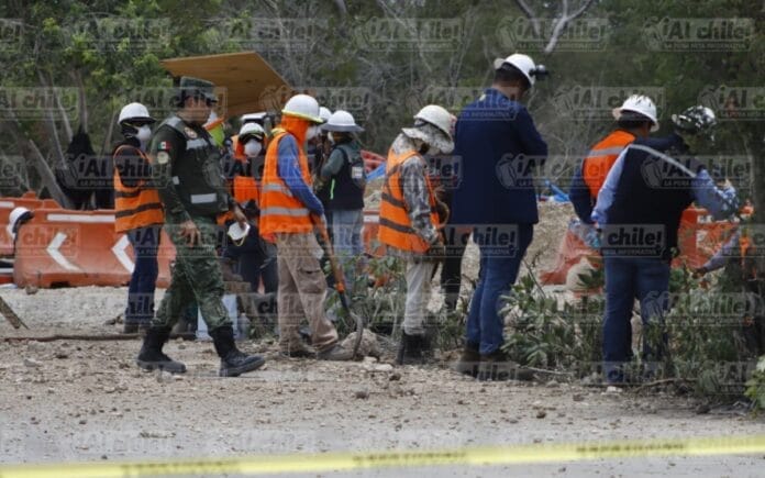 Obras del Tren Maya perforan ducto gas natural