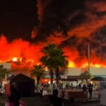 Noche de teror en Feria Tabasco: incendio deja cinco muertos tras concierto de Grupo Frontera