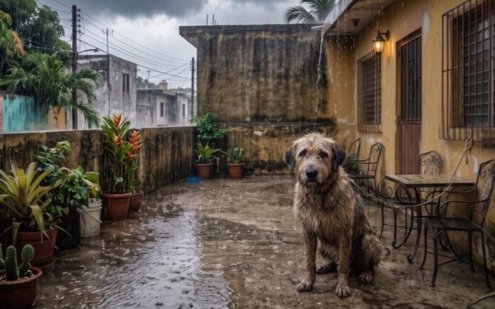 multa por dejar animales bajo la lluvia en Yucatán