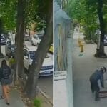 Mujer cae al vacío tras pisar una alcantarilla